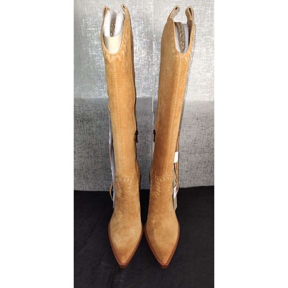 Jessica Simpson Lisabeth Fringe Tall Western Boots Sz 8.5M - Picture 3 of 11